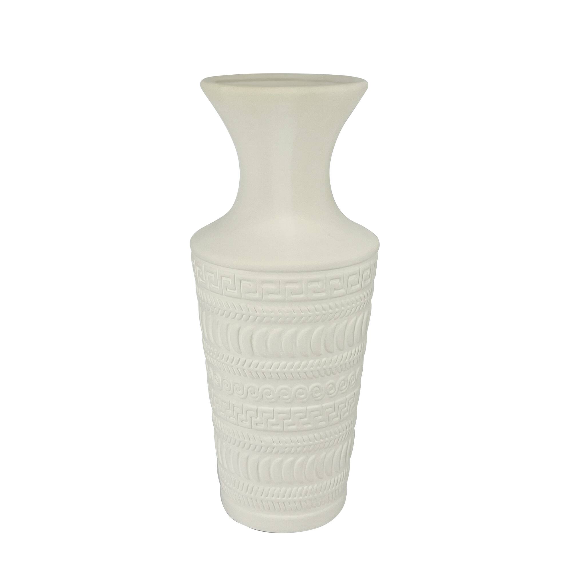 Jonathan Adler x Michaels 14.25" DIY Embossed Greek Key Ceramic Cuff Vase